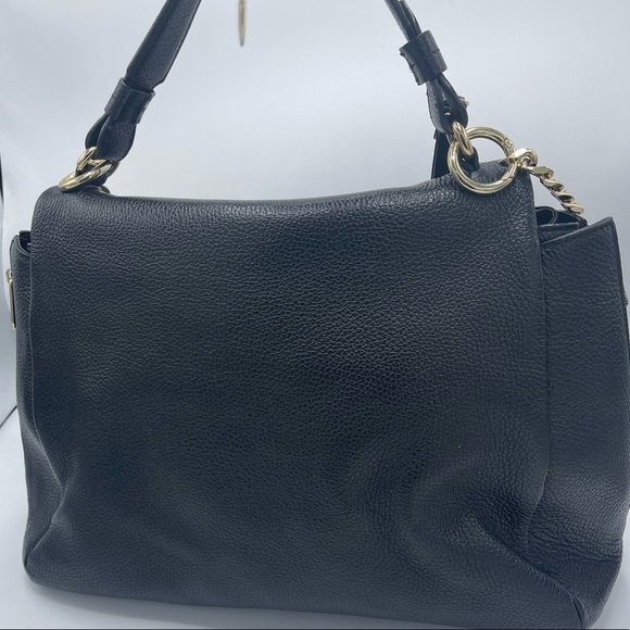 Versace black leather satchel / shoulder bag - Picture 5 of 11